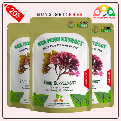 Sea Moss Capsules 14000mg , 100% Clean & Natural Vegan Capsules Genuine Sea Moss
