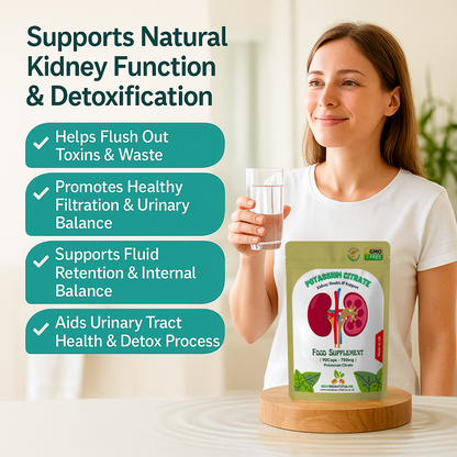 Potassium Citrate Capsules, 750mg-Kidney Health, Muscle Health & Blood Health