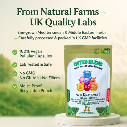 Osteo Blend Zinc+Calcium+Magnesium+Vitamin D3+vitamin K2+MK-7+Selenium+Copper