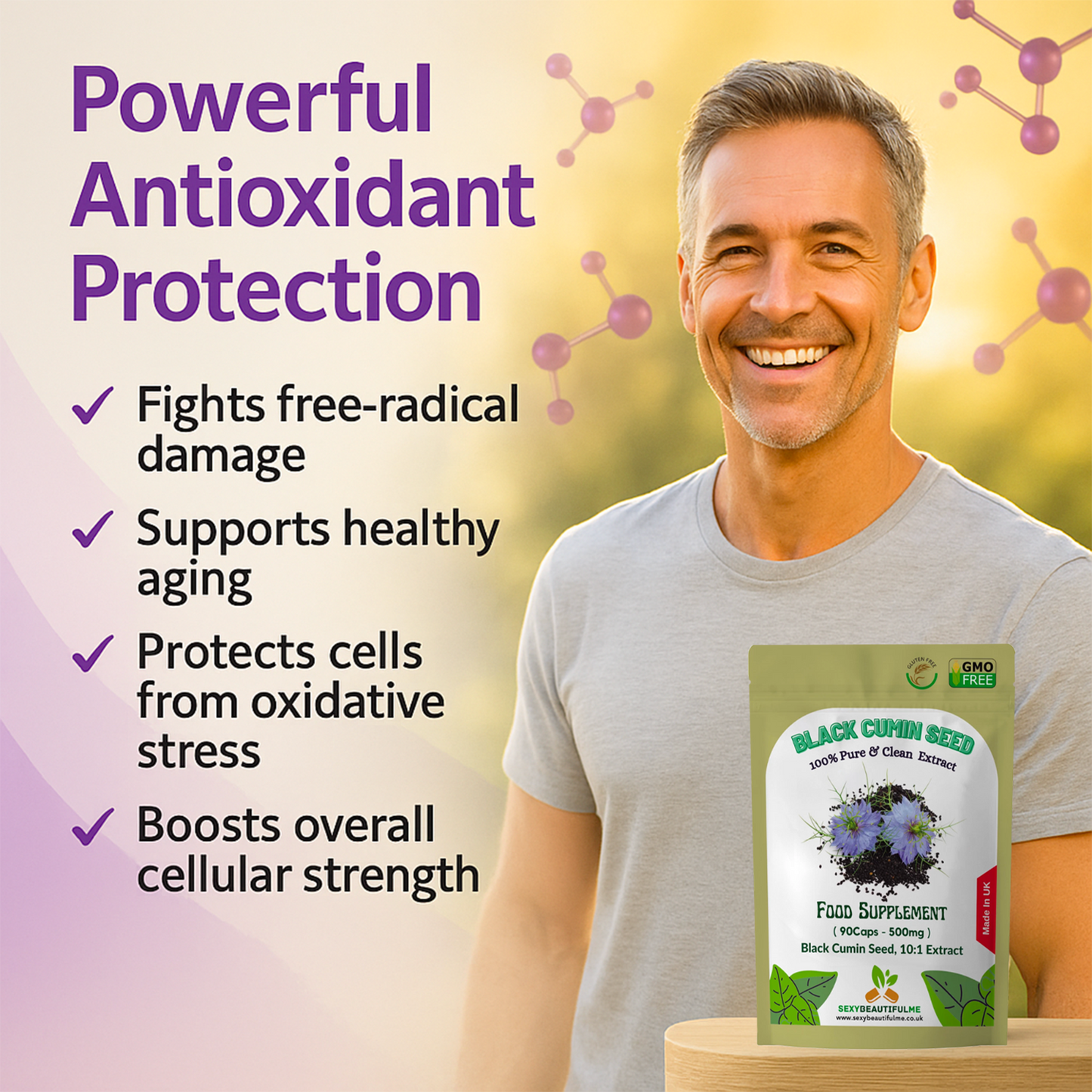Black Cumin Seed Capsule 5000mg High Strength 10:1 Extract Immune System Support