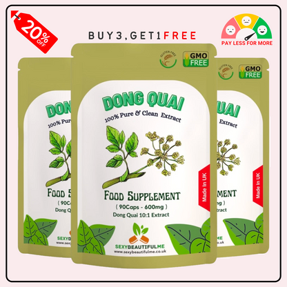 Dong Quai Extract Capsules 6000 mg Equivalent–High Strength 10:1-Vegan & Natural