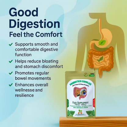 Probiotics Complex 60 Billion CFU–15 Live Bacteria Strains–Gut &Digestive Health