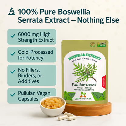 Boswelia Serrata Capsules 6000mg Pure & 100% Natural STRONGEST JOINT SUPPORT
