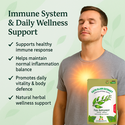 Cats Claw 4000mg Capsules – Vegan, Supports Immunity & Muscle Relaxation