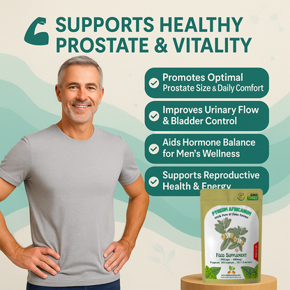 Pygeum Africanum Capsules 4800mg-Prostates Health,Healthy Urination&Men Health