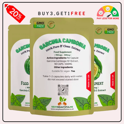 Garcinia Cambogia 3000mg Capsules – HCA Weight Management Supplement-100%Vegan