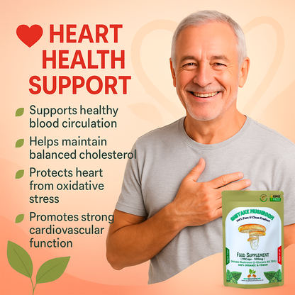 Shiitake Mushroom Extract Capsules 500mg (60.7%β-Glucan)–Strong &Effective–Vegan