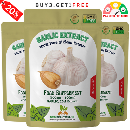 Fermented Garlic Capsules 12,000mg– Strong Aged Garlic Extract –Immune Support