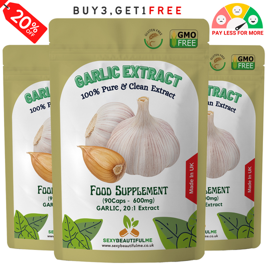Fermented Garlic Capsules 12,000mg– Strong Aged Garlic Extract –Immune Support