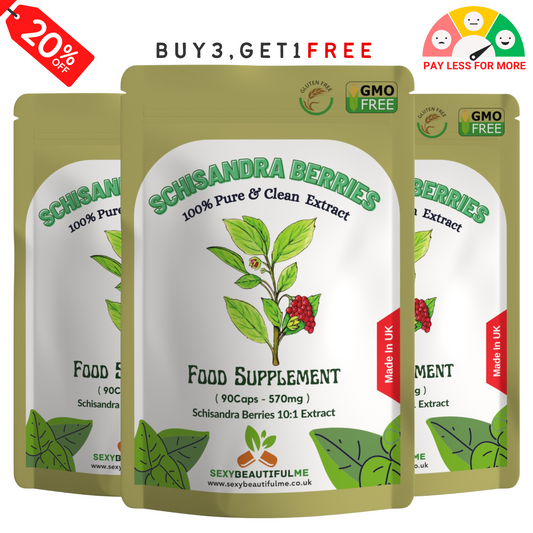 Schizandra Berry Capsules 5700mg- 100% Natural & Strong-Vegan capsules
