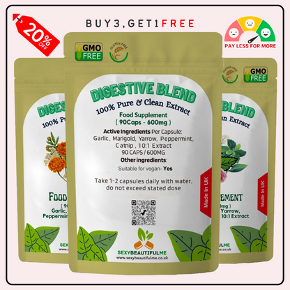 Digestive Complex 6000mg–Stomach Cramp&Bloating Relief–Digestive Health Capsules