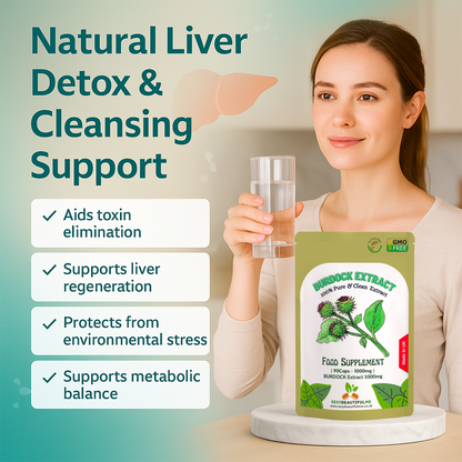 Burdock Root Extract Capsules ,1000mg-Detoxify, Liver Health & Blood health