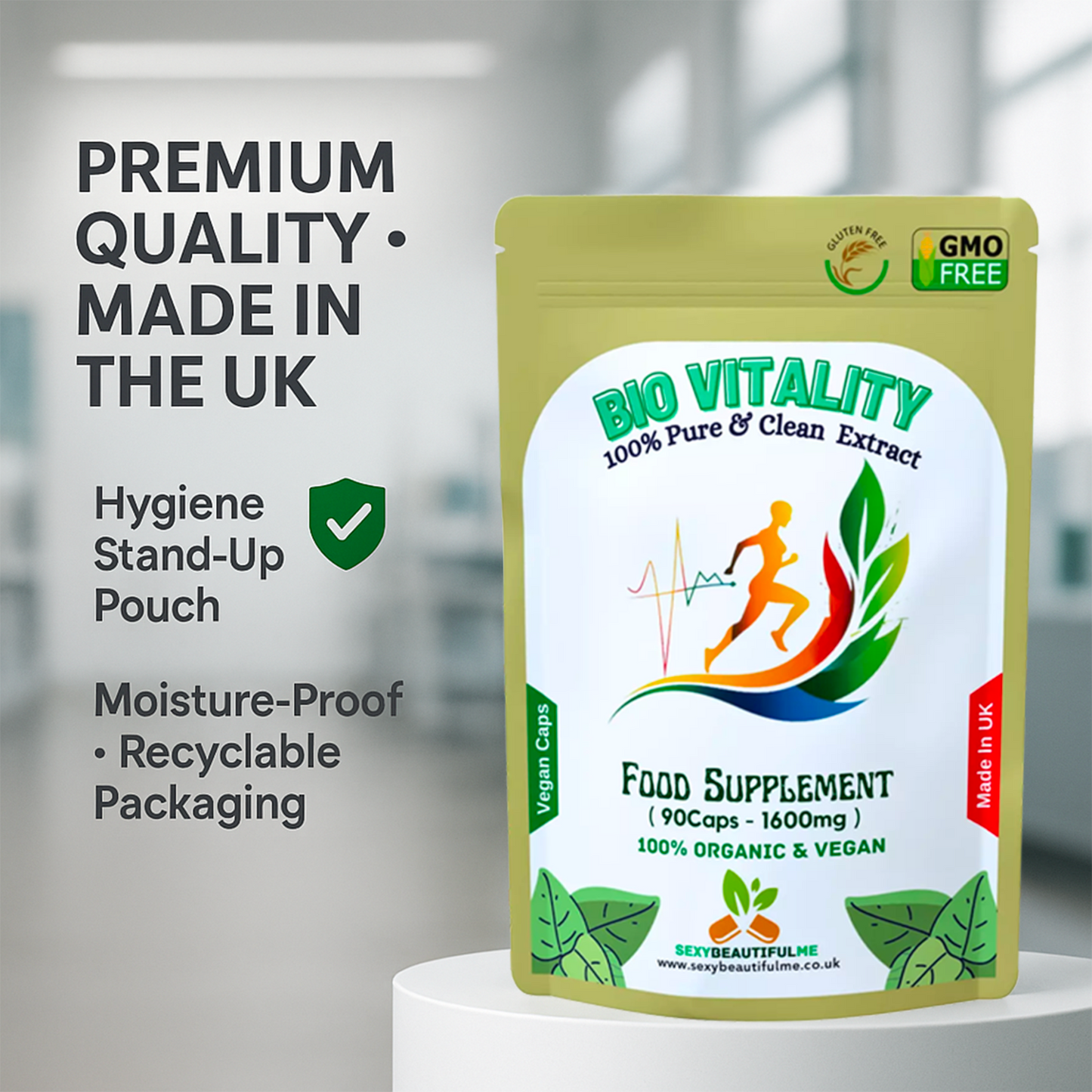 Bio Vitality Complex Caps 1600mg-Brain Health,Memory Support, Anti-Ageing-Vegan