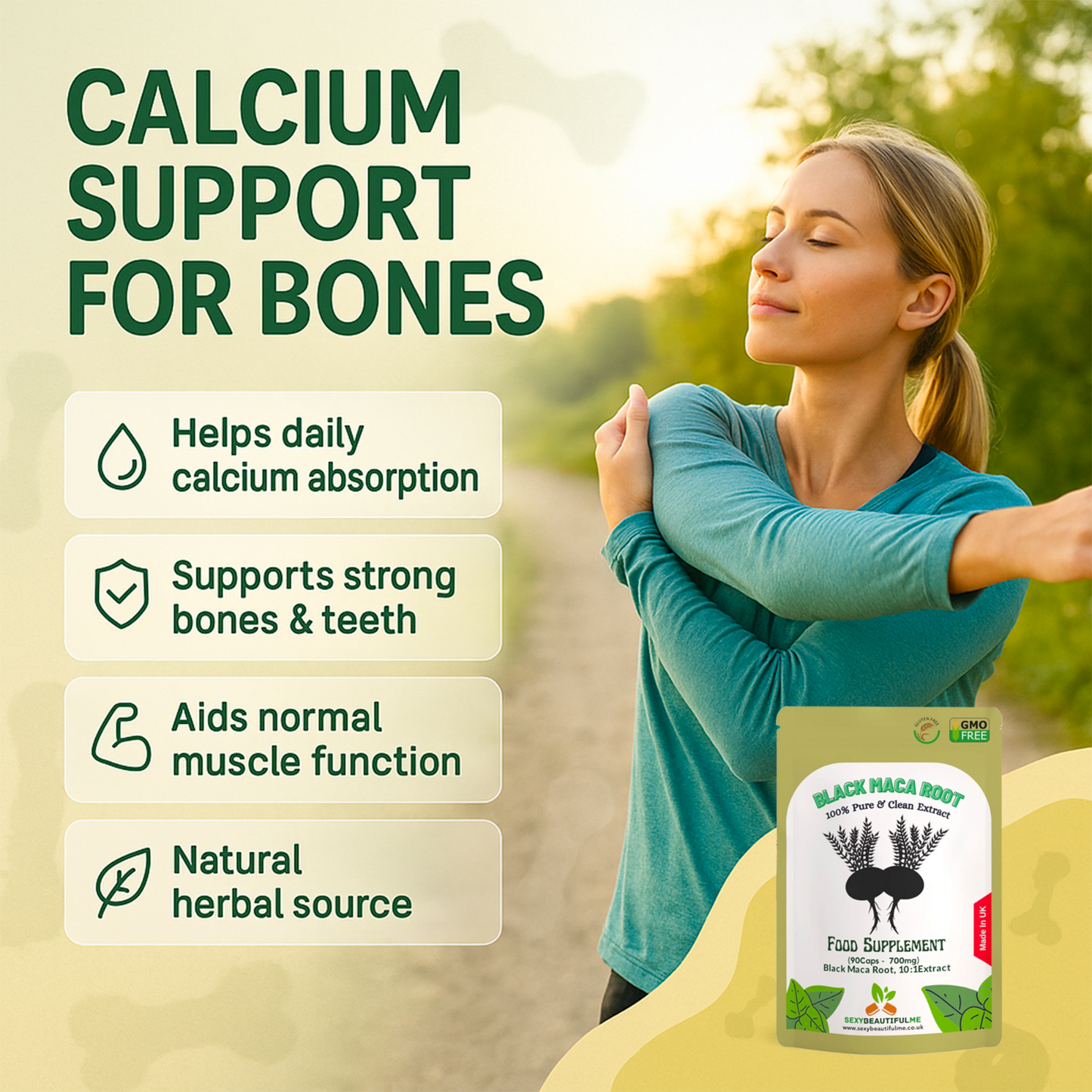 Black Maca Root Capsules 7000mg–Strength, Energy & Performance Support–100%Vegan