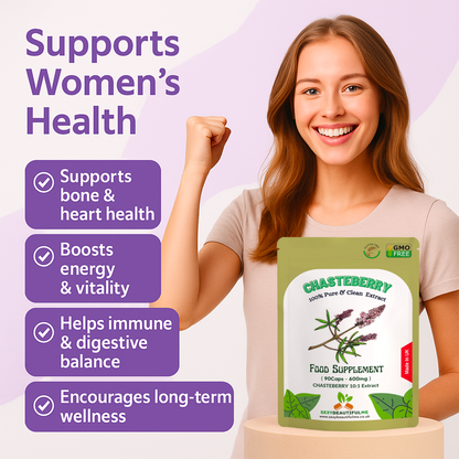 Vitex Fruit Capsules 6000mg (Chasteberry Fruit)-(Agnus Castus) Women's Health