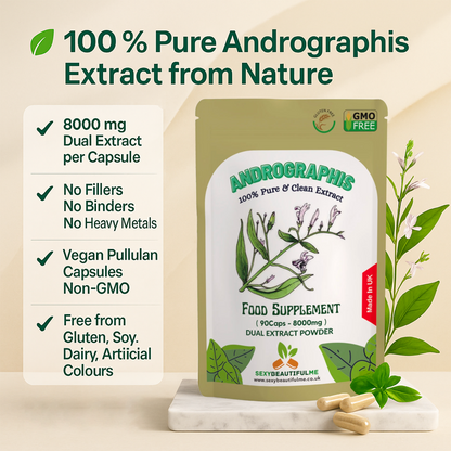 Andrographis 8000mg Organic Capsules High Strength Extract, Improving Immunity