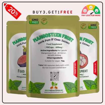 Mangosteen Fruit Capsules 12000mg, Weight Control, 100% Natural & Strong