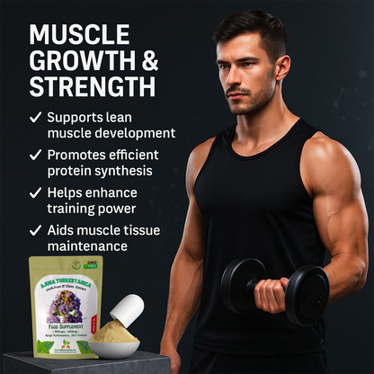Turkesterone Capsules 13,000mg (650mg 20:1) -Ajuga Turkestanica-Fitness Support