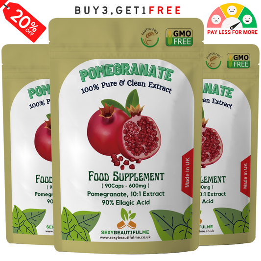 Pomegranate Seed Extract Capsule-6000mg 90% Ellagic Acid-100% Natural & Strong