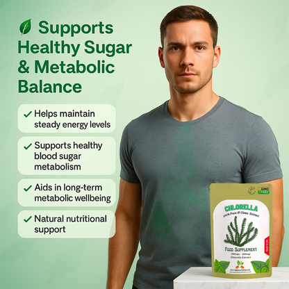 Chlorella Capsules | 600mg Super Greens | Natural & Strong Immune Support-Vegan