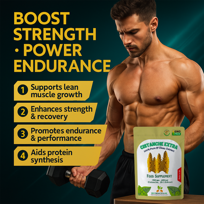 Cistanche Extract 12,000mg Capsules, Antioxidant, Brain Support, Muscle Growth