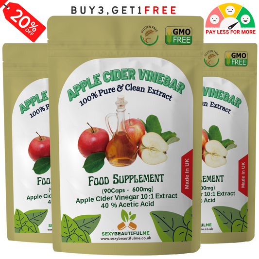 Apple Cider Vinegar 6000mg Capsules–High Strength Weight Loss & Fat Burner-Vegan