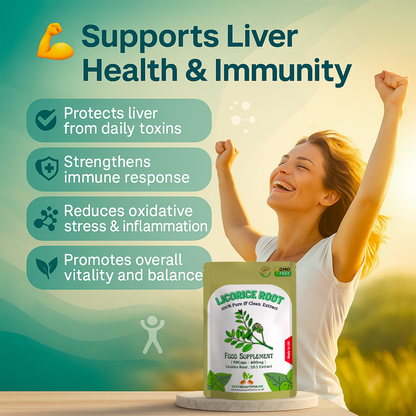 Licorice Root Extract Capsules 4000mg-Vegan capsules - Digestion System Support