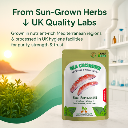 Sea Cucumber Capsules 4500mg – Vegan –Joint Health– 100% Natural & High Strength