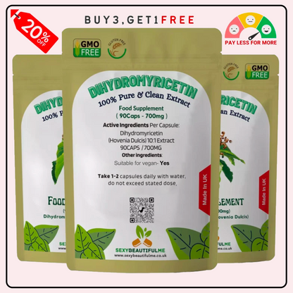 Dihydromyricetin (DHM) 7000mg Capsules -(Pure Hovenia Dulcis)-Hangover Support