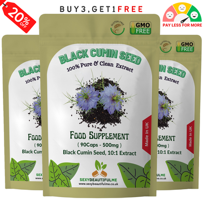 Black Cumin Seed Capsule 5000mg High Strength 10:1 Extract Immune System Support