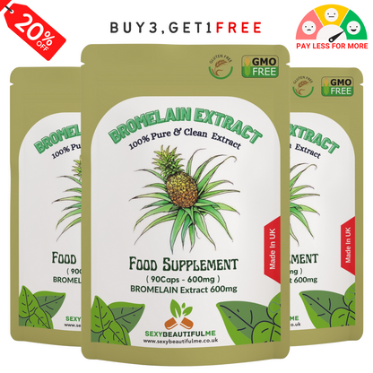 Bromelain 600mg | Anti-Inflammatory | Pain Relief & Swelling Support | Capsules