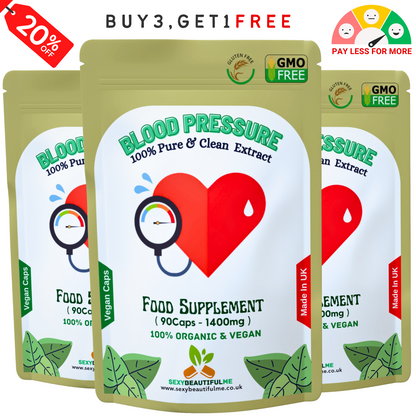 Healthy Blood Pressure Caps 1400mg-100%Vegan-Healthy Blood Pressure Support
