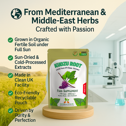 KUDZU Extract Capsules 6000mg Help With HANGOVER, NICOTINE&ALCOHOL CRAVINGS