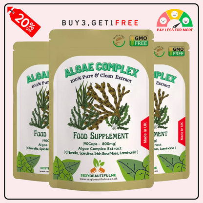 Algae Complex Capsules 800mg-(Quercetin &Bromelain)-Bodybuilding & Brain Support