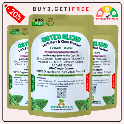 Osteo Blend Zinc+Calcium+Magnesium+Vitamin D3+vitamin K2+MK-7+Selenium+Copper