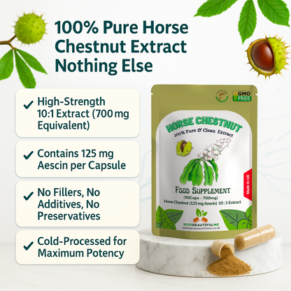 Horse Chestnut Extract Capsules 7000mg ( 125mg Aescin ) Anti-Inflammatory