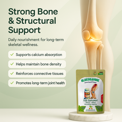 Glucosamine 2KCl 1100mg Capsules–100% Vegan Joint & Arthritis Support Supplement