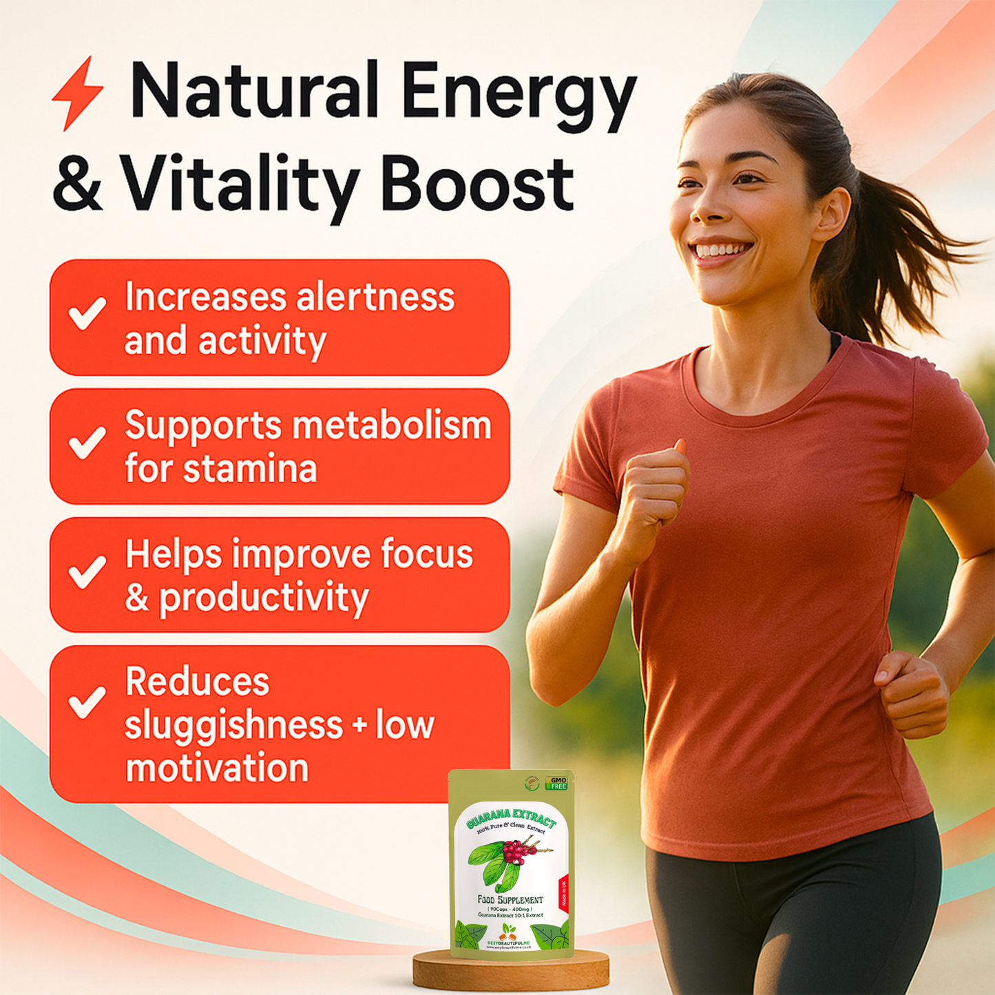 High Strength Guarana Extract 4000mg | 100% Natural | Weight & Energy Support