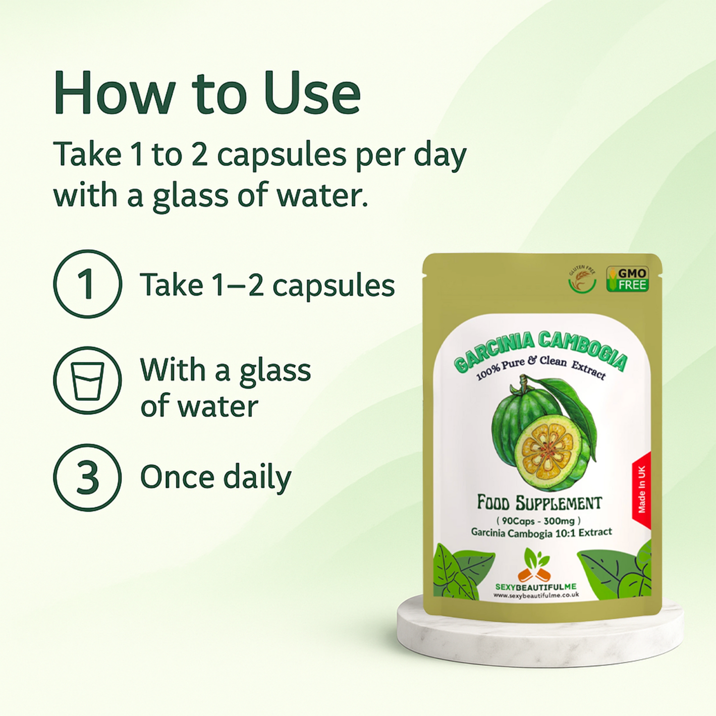Garcinia Cambogia 3000mg Capsules – HCA Weight Management Supplement-100%Vegan