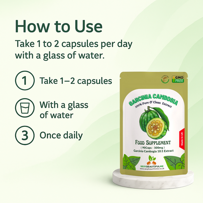 Garcinia Cambogia 3000mg Capsules – HCA Weight Management Supplement-100%Vegan