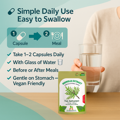 Boswelia Serrata Capsules 6000mg Pure & 100% Natural STRONGEST JOINT SUPPORT