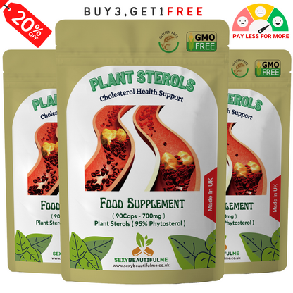 Plant Sterols Capsules 700mg (95% Phytosterol)-Lower Cholesterol & Heart Support