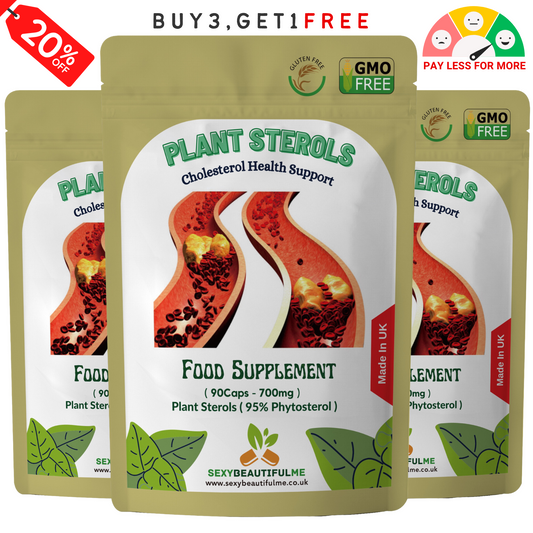 Plant Sterols Capsules 700mg (95% Phytosterol)-Lower Cholesterol & Heart Support