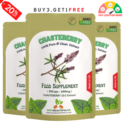 Vitex Fruit Capsules 6000mg (Chasteberry Fruit)-(Agnus Castus) Women's Health