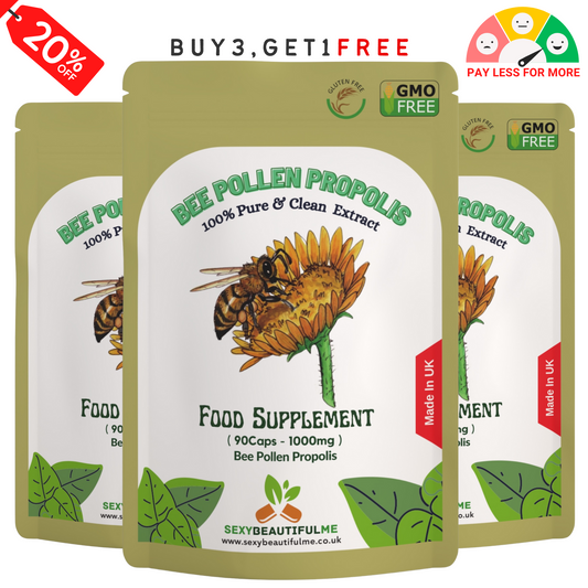 Bee Pollen Propolis Capsules 1000mg-Anti-Inflammatory, Antioxidant, Boost Energy