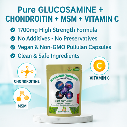 Glucosamine & Chondroitin Sulphate Complex – MSM + Vitamin C – 1700mg