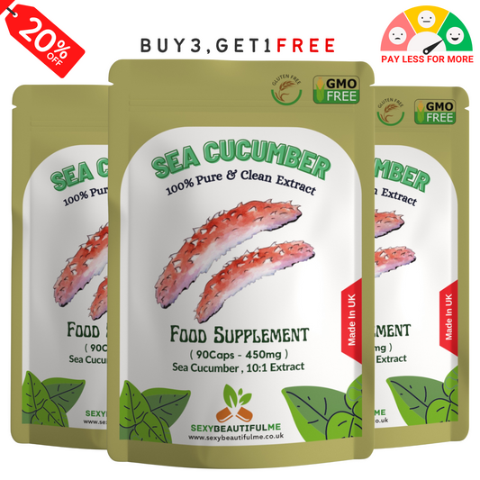 Sea Cucumber Capsules 4500mg – Vegan –Joint Health– 100% Natural & High Strength