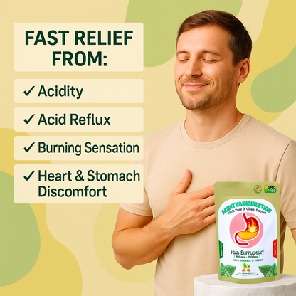 Acidity & Indigestion Complex Caps 1500mg–acidity &Reflux Relief – Vegan Product