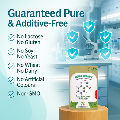 Alpha 50% GPC 700mg Capsules-Effective&Veg Caps -Cognitive & Athletes Support