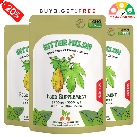Bitter Melon Extract Capsules 9000mg-Vegan Caps-Blood Sugar&Cholesterol Wellness